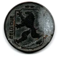 Bélgica - 1942 - 1 Franc - Ocupação Alemanha 2° Guerra - Foto 2