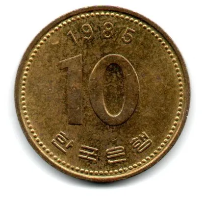 Coréia do Sul - 1985 - 10 Won
