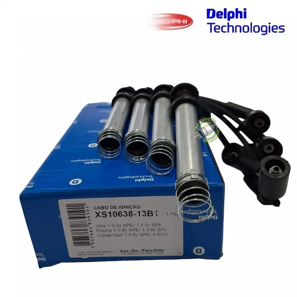 Cabo de Ignição Delphi Chevrolet Prisma 1.0 / 1.4 8V Flex  ano 2013 a 2019   SCG101