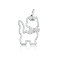 Pingente de prata 950 Gatinho - 251445