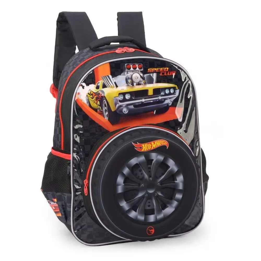 Mochila Hot-Wheels Preto Original 2024 Imagem