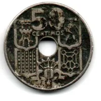 Espanha - 1949 - 50 Centimos - Foto 2