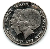 Holanda - 1980 - 2 1/2 Gulden - Comemorativa - Investure of New Queen - Foto 2