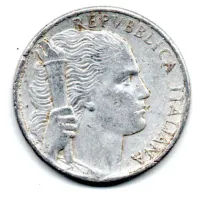 Itália - 1950 - 5 Lire - Foto 2