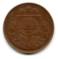 Letônia - 1922 - 5 Santimi - Foto 2