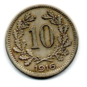 Monarquia Áustro-Húngara - 1916 - 10 Heller