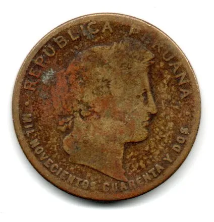 Peru - 1942 - 20 Centavos