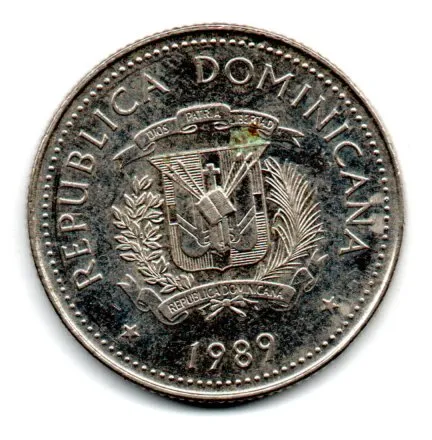 República Dominicana - 1989 - 25 Centavos