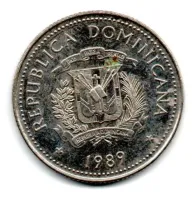 República Dominicana - 1989 - 25 Centavos