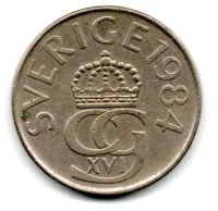 Suécia - 1984 - 5 Kronor