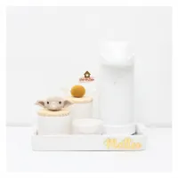 Harry Potter - Kit Higiene - 5 peças - Bandeja Retangular Cerâmica - Foto 2