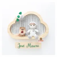 Astronauta com Pet - Nuvem M - Porta Maternidade