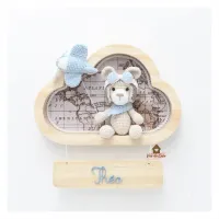 Ursinho Aviador - Nuvem P - Porta de Maternidade - Foto 17