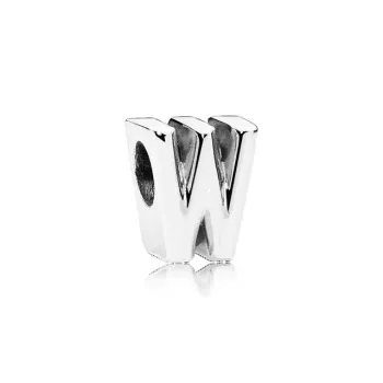 Berloque de Prata 925 - Letra W -  251629