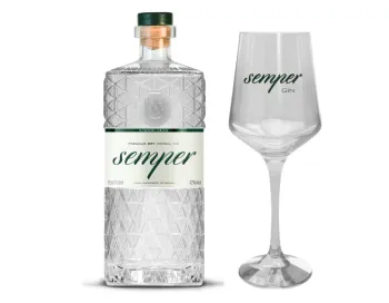 Kit 1 Semper Gin +  1 Taça Personalizada em  Vidro