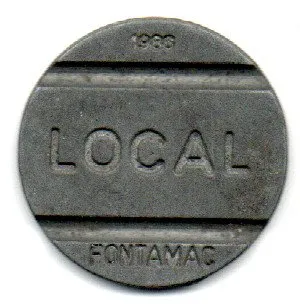 Ficha Telefônica - 1986 - Local - Fontamac - Sistema Telebrás