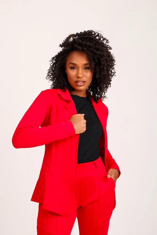 Blazer de luxo  Lady Griffe Vermelho