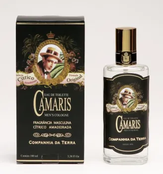 Camaris -  Perfume com fragrância cítrico-amadeirada, Fórmula original, ideal para o clima tropical.  Em embalagem luxo, spray 100 ml.