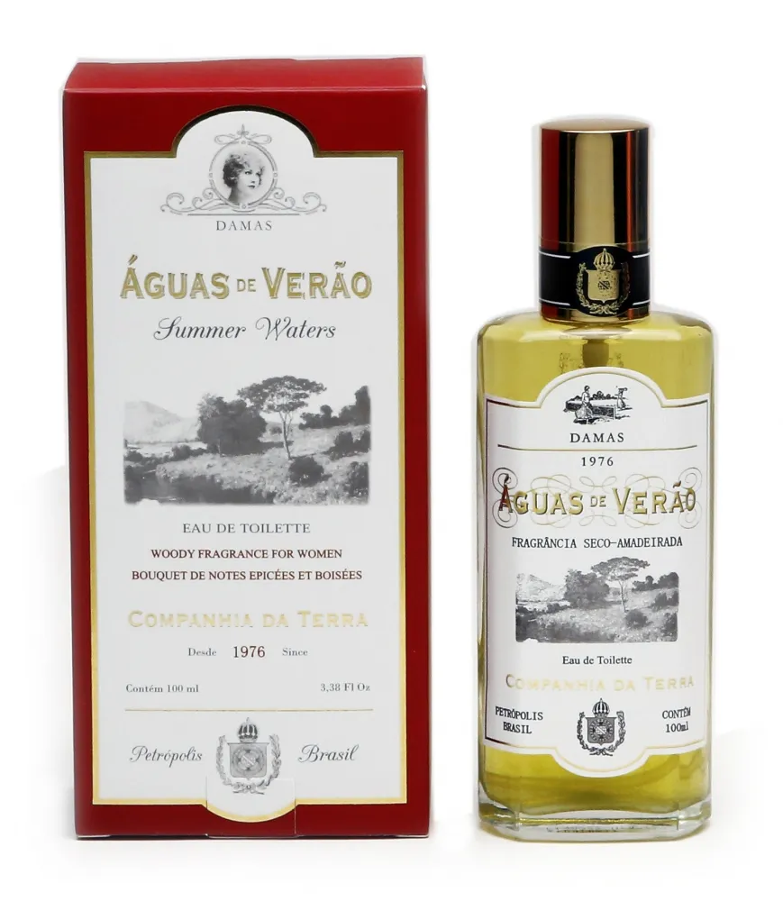 Águas de Verão - Damas  - Perfume com fragrância seco amadeirada com leve toque floral.  Em embalagem econômica (seguem com sacola personalizada). 20% de desconto. Produto original 