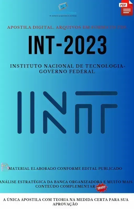Apostila INT Tecnologia Química Industrial Ano 2023 Imagem