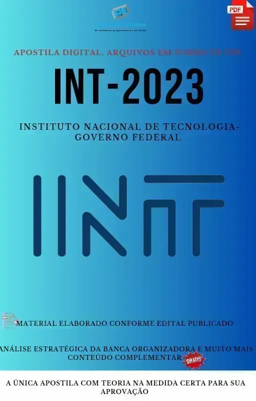 Apostila INT Tecnologista Engenharia e Segurança do Trabalho Ano 2023 Imagem