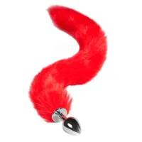 Plug Anal Metal 8 x 3,4cm Rabo 40cm - 6717 - Foto 4