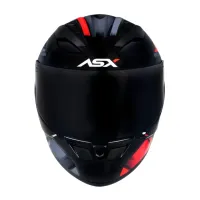 Capacete ASX City Start Preto Grafite Vermelho - Foto 7