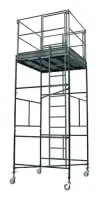 Torre De Andaime 2m Tubular 1m X 2m Rodas Piso Guarda Corpo - Foto 2