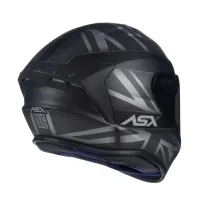 Capacete ASX Draken Uk  Preto Fosco - Foto 4