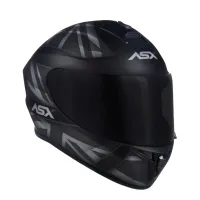 Capacete ASX Draken Uk  Preto Fosco - Foto 6