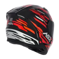 Capacete ASX City Arrow Preto Vermelho Branco - Foto 4