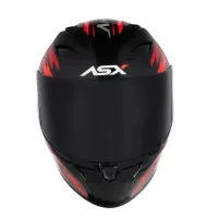 Capacete ASX City Arrow Preto Vermelho Branco - Foto 6