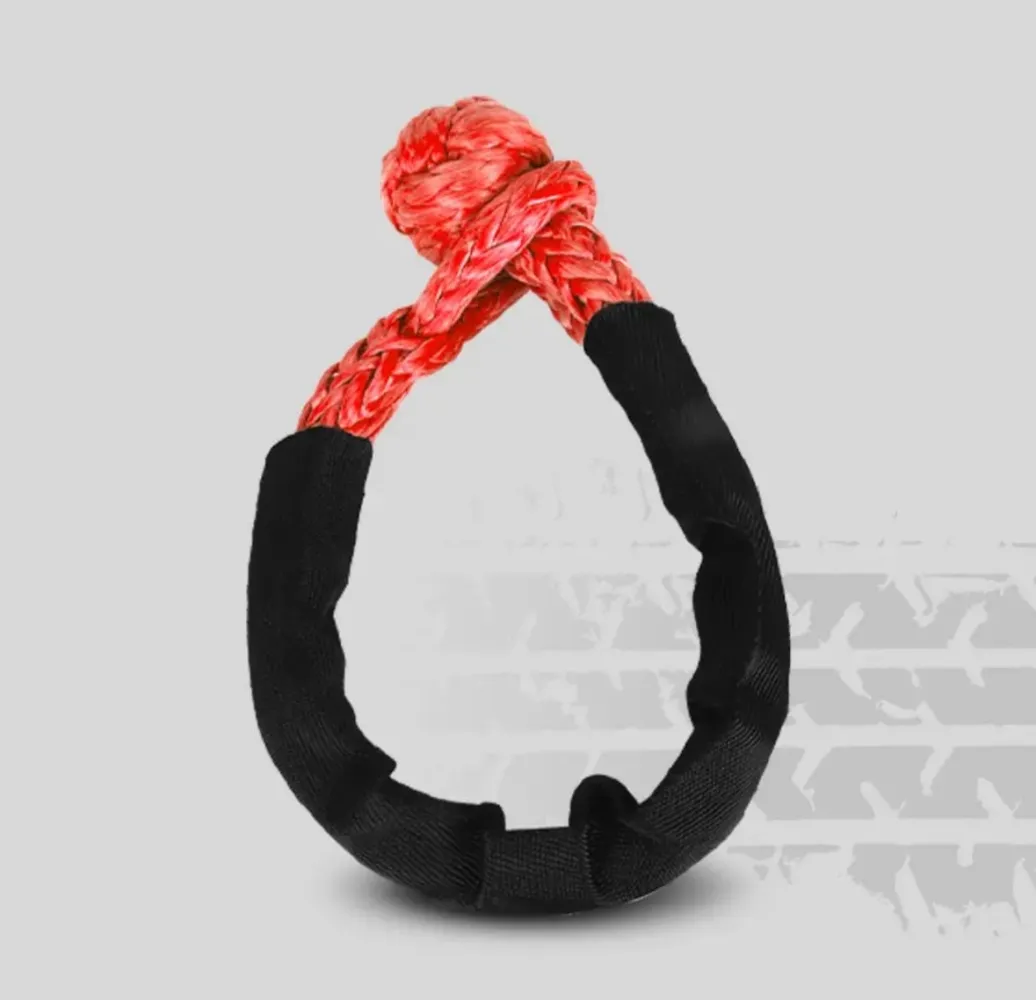 Manilha Sintética de 4 Toneladas - Segurança e praticidade em suas aventuras off-road Vermelha