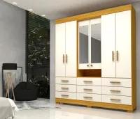 Roupeiro Debora 9 Gavetas Capelinha 2.10