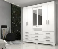 Roupeiro Debora 9 Gavetas Capelinha 2.10 - Foto 2