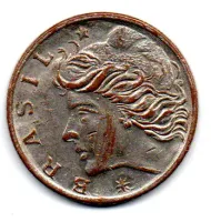 1967 - 50 Centavos - FALSA DE ÉPOCA - Moeda Brasil - Foto 2