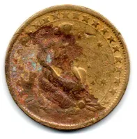 1925 - 1000 Réis - FALSA DE ÉPOCA - Moeda Brasil - Foto 2