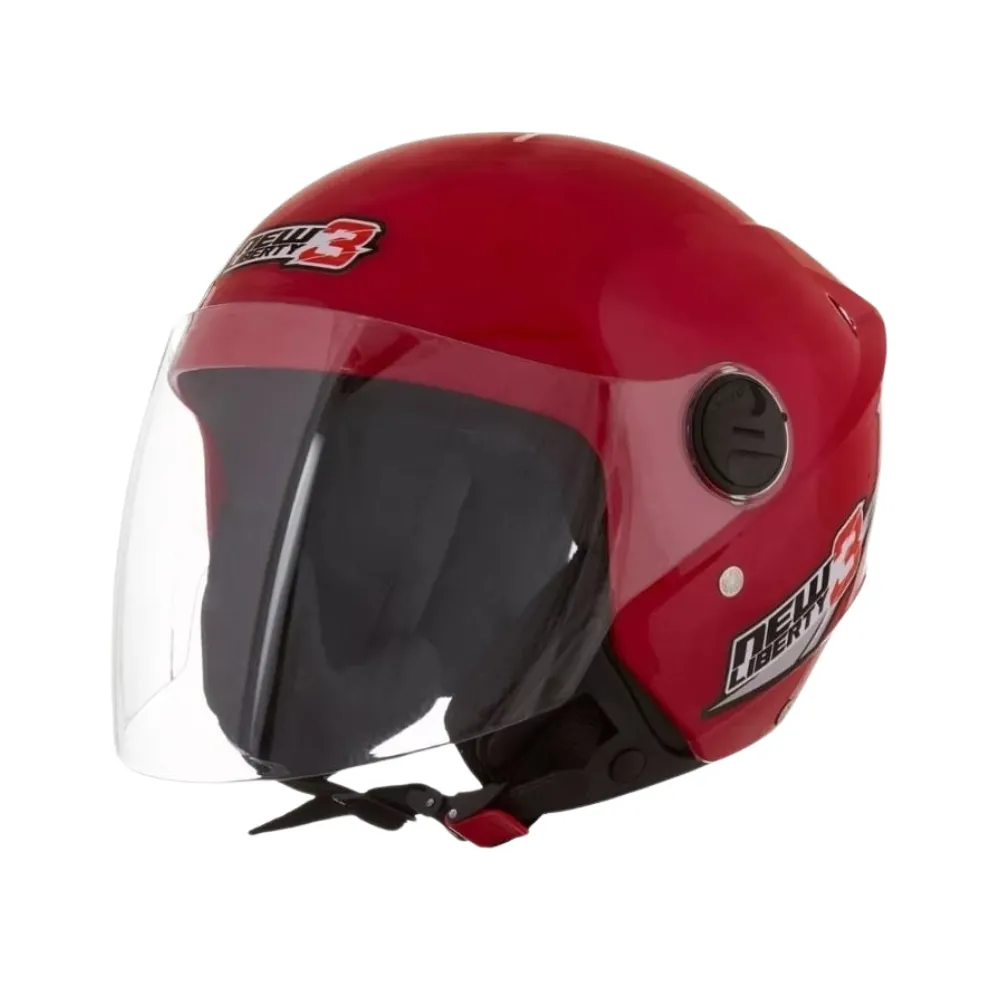 Capacete New Liberty Three Vermelho Imagem