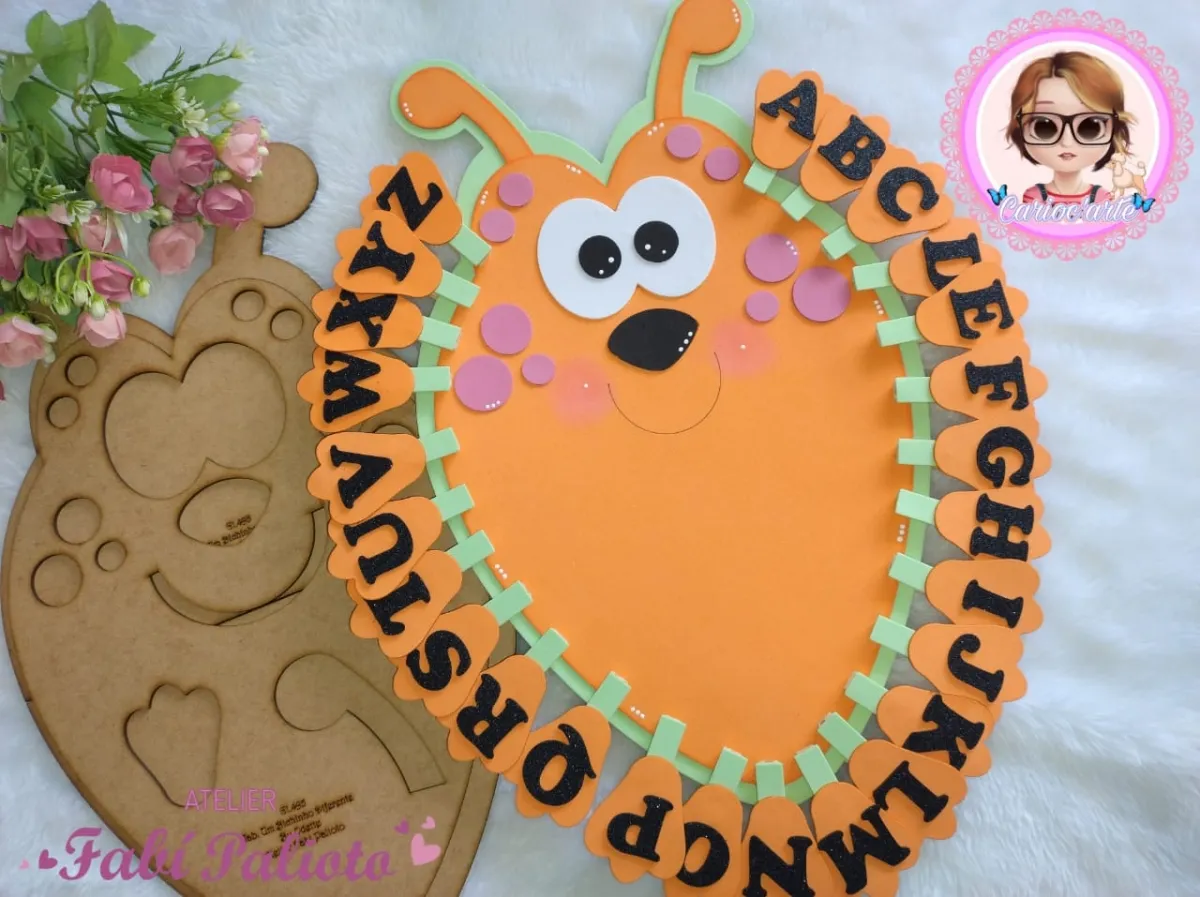 G1.495 Gabarito de Moldes em MDF Um Bichinho Diferente by Odette