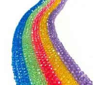 5 fios cristal de vidro 6mm flat 80 a 90 contas por fio