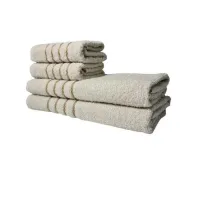 Jogo de Toalha 2 Banho 2 Rosto - 4pçs Coleção Montreal 100% Algodão - Foto 3