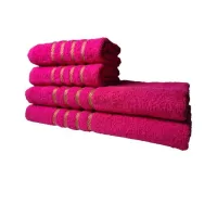 Jogo de Toalha 2 Banho 2 Rosto - 4pçs Coleção Montreal 100% Algodão - Foto 6