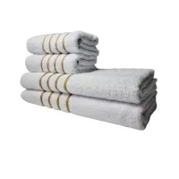 Jogo de Toalha 2 Banho 2 Rosto - 4pçs Coleção Montreal 100% Algodão - Foto 7