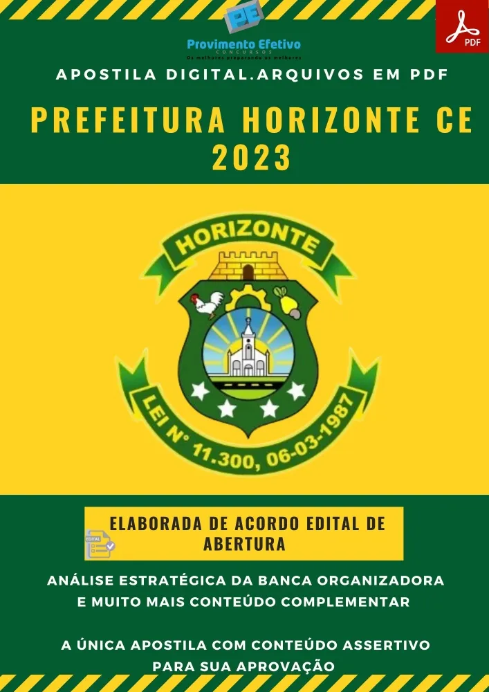 Apostila Pref. Horizonte CE Técnico Enfermagem Ano 2023