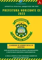 Apostila Pref. Horizonte CE Auditor Fiscal Ano 2023