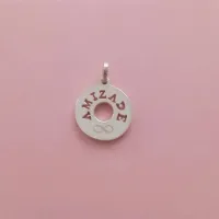 Pingente de prata 950 - Plaquinha  Personalizada - PIG682 - Foto 2