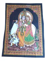 Tapeçaria Pano Decorativo Krishna & Raddha 2 Modelos -  110cm x 70cm - Foto 4