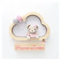 Ursinha - 3 balões - Nuvem P - Porta Maternidade - Foto 2