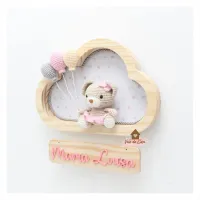 Ursinha - 3 balões - Nuvem P - Porta Maternidade - Foto 5