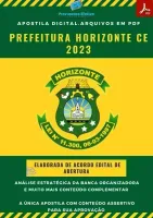 Apostila Pref. Horizonte CE Psicólogo  Ano 2023